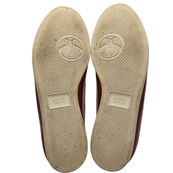 Gucci Men’s Falacer Hebron Web Patent Leather. U.S Size 6 Red Multi - Picture 8 of 15